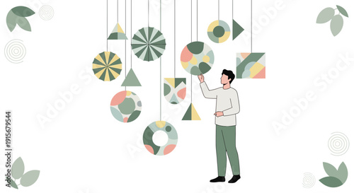 Conceptualizing Geometric Forms and Shapes: A Minimalist Composition in Modern Design