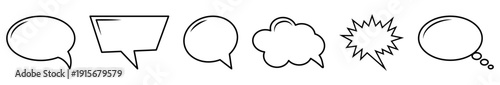 Speech bubbles icons