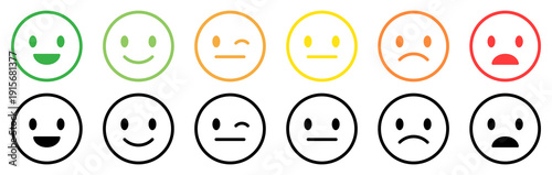 Face icon set