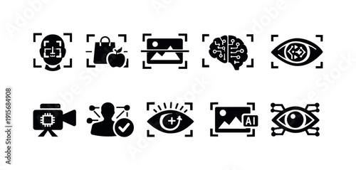 Animal, wildlife silhouette icon set. Nature, animal inspired silhouettes collection