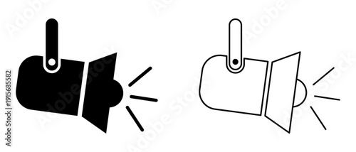 Spotlight filled and outline icons