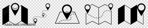 Map and location icons