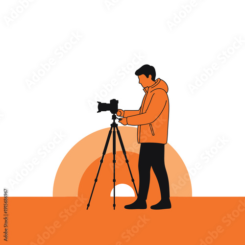 Creative Professional Capturing Visual Stories With Camera Equipment