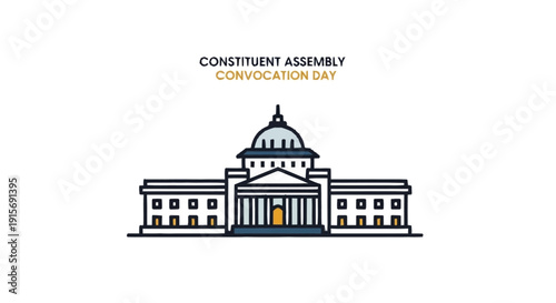 Constituent Assembly Convocation Day Building government building white building