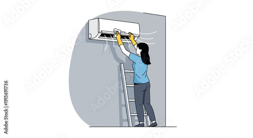 Domestic Air Conditioning Unit Maintenance And Cleaning Process