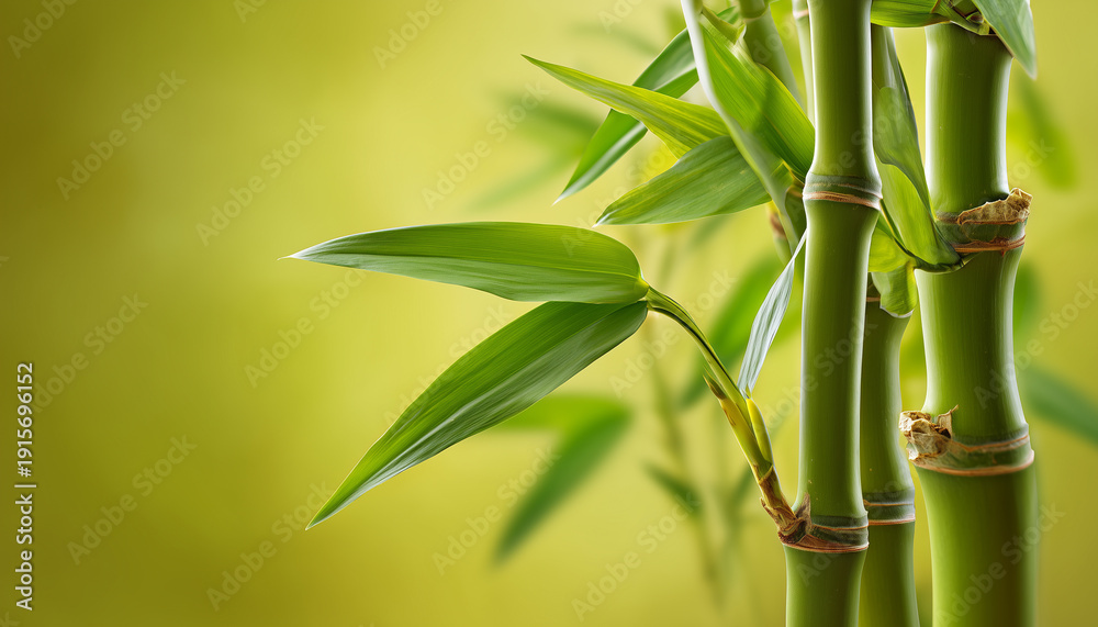 Naklejka premium Bamboo background illustration