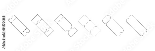 Coupon code symbol. Ticket icon set. Promo code icon collection. Discount Coupons or ticket icons. Vector illustration.