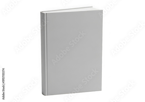 Minimalist design of a plain, upright rectangular object resembling a modern book or box. isolated on transparent background