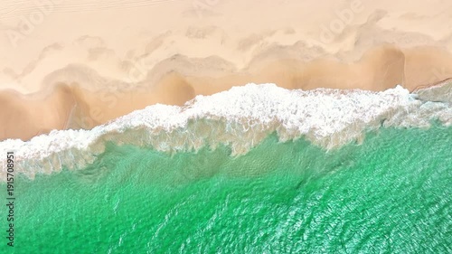Aerial view of Santa Monica Beach in Boa Vista Cape Verde - Cabo Verde