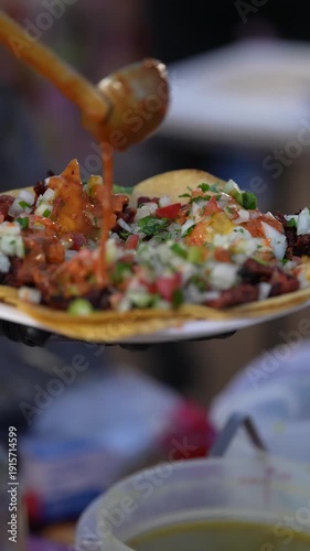 Taco Stand - pastor - red asuce