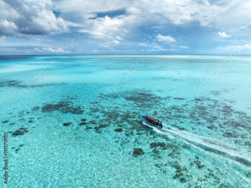 Aerial view of a tourist bo...