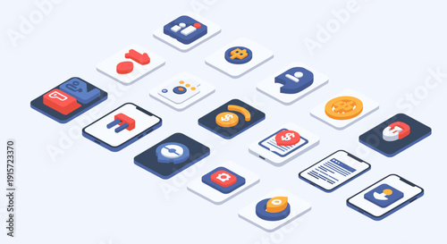 A dynamic group of professionals working together in a modern office setting, ideal for business success imagery.