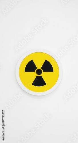Free Download Warning Radiation Symbol Isolated on a Clean White Background with Vibrant Yellow and Black - GFXLoad