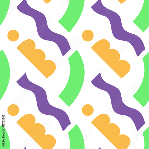 Abstract seamless vector geometric pattern