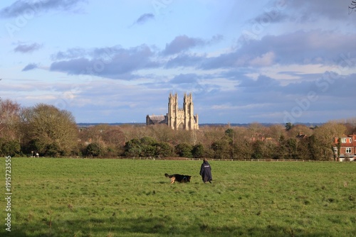 Looking towards Beverley Minster from the Westwood.