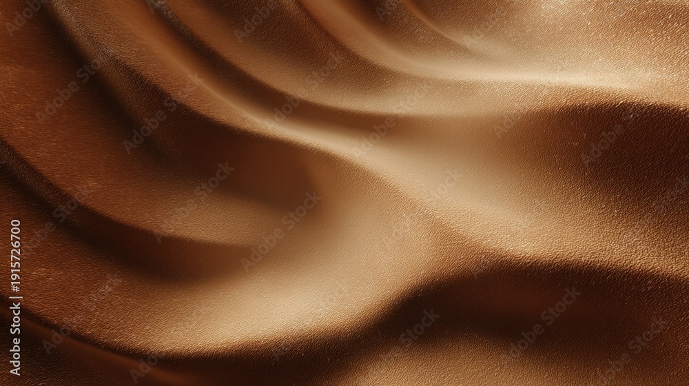 Fototapeta premium Elegant Bronze Satin Fabric Texture with Smooth Waves and Subtle Shine for Background and Design Purposes in Fashion and Interior Decor Projects