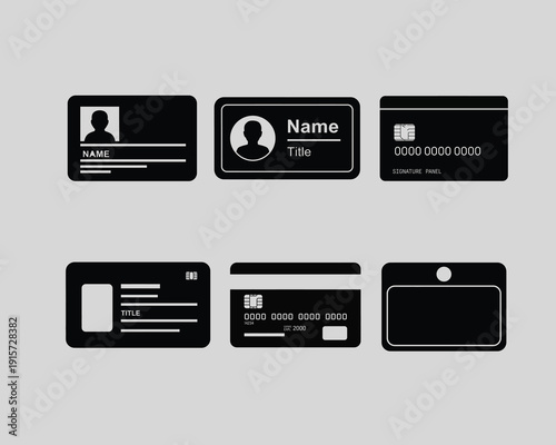 Collection of various identification cards and badges