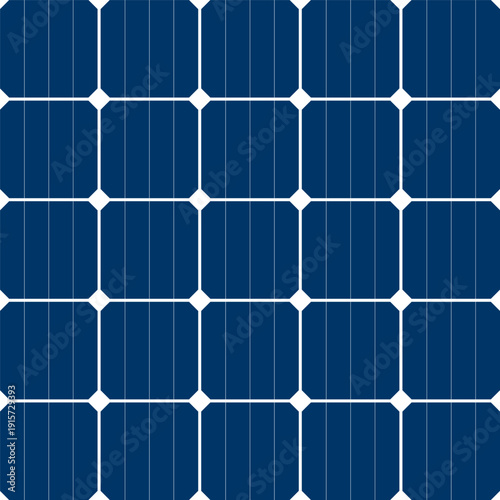 Solar panel background with blue photovoltaic cells pattern. Renewable energy concept texture.