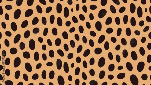 Stunning leopard pattern design with brown spots on beige background