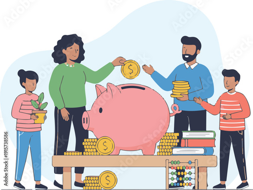 Senior Elderly Couple Retired Lifestyle Flat Vector Design