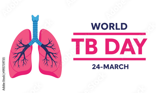 World tuberculosis day awareness illustration
