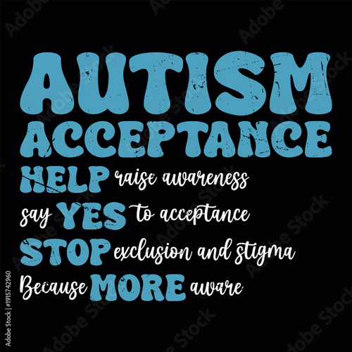 Colorful Puzzle Pattern Funny Autism Awareness T-shirt Design
