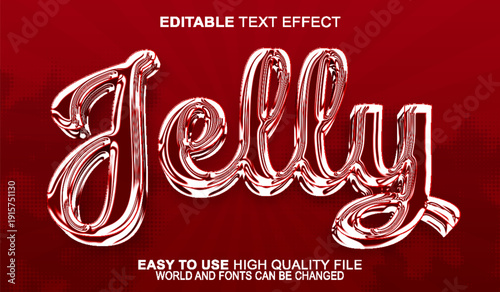  Jelly Sticky Viscous Gooey Flow Vector Fully Editable Smart Object Text Effect