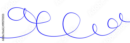 Line squiggle cable Wavy line with flowing curves Seamless pattern of continuous wavy lines Curved single line Single