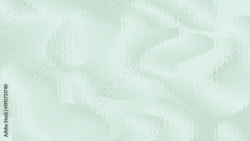 Billede på lærred Calm mint and sage green gradient abstract background with distorted ripped glass texture, smooth flowing forms and clean modern copy space