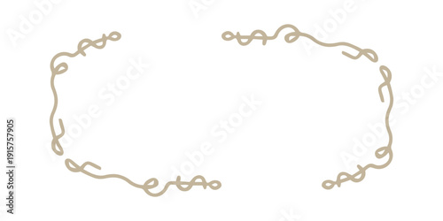 hand drawn wavy frame