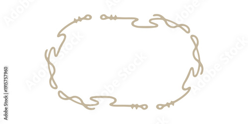 hand drawn wavy frame