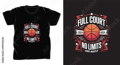 basketball graphic vector art t-shirt design print template