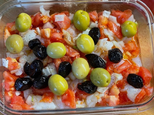 Tableau sur toile Catalan Esqueixada Salt Cod Salad