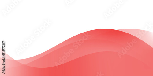 Red footer separator, modern divider shape vector illustration