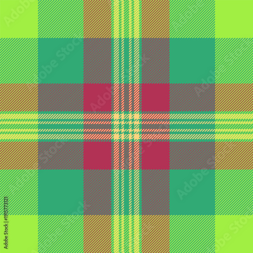 Many pattern vector background, endless textile texture plaid. Xmas fabric tartan check seamless in mint and green colors.