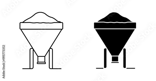 Material Hopper Industrial Equipment icon