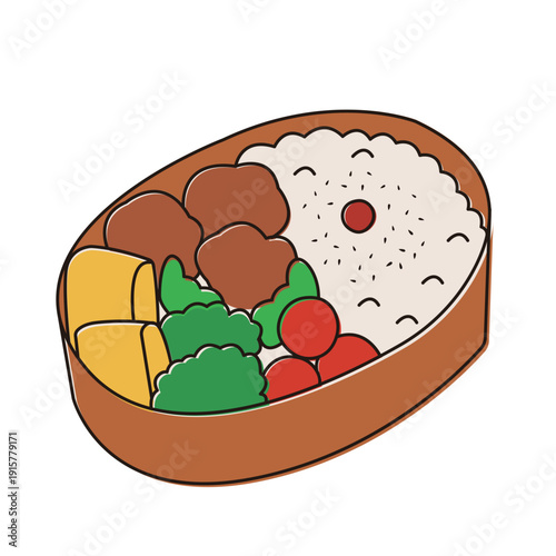 お弁当のイラスト