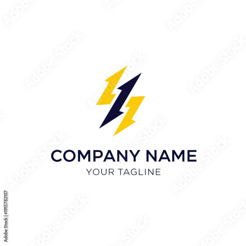 Free Download Lightning Bolt Logo Design Element. - GFXLoad