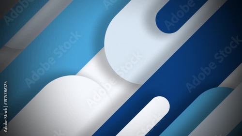 Abstract Professional Blue Corporate Flat Geometric Seamless Loop Background