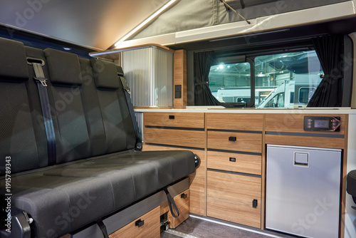 Interior of a camper van