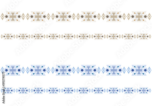 Greca cromatica, due colori, decorazione per tappeti. Geometria.