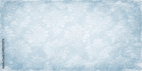 Blue winter Christmas background with snowflakes