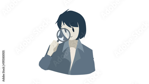 Confident professional woman illustration