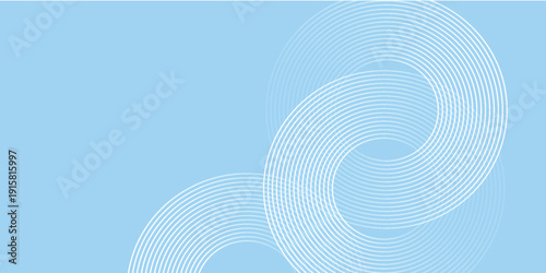 Background pastel colorful  blue and white gradations. Circle effect style geometric simple modern abstract nice