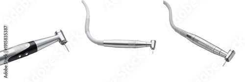 Bild auf Leinwand Dental drill isolated on white background, high speed dentist drilling tool clos