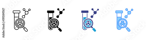Bioreactor  icon set multiple style collection