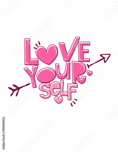 Love Yourself love cards label