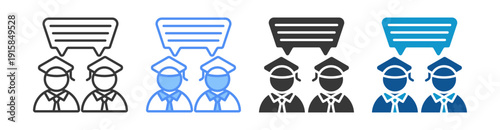 Communication Icon Set Multiple Style Collection