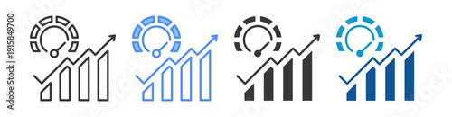 Performance Icon Set Multiple Style Collection