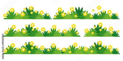 green grass illustration, sustainable grass nature, grass design in flat style	
